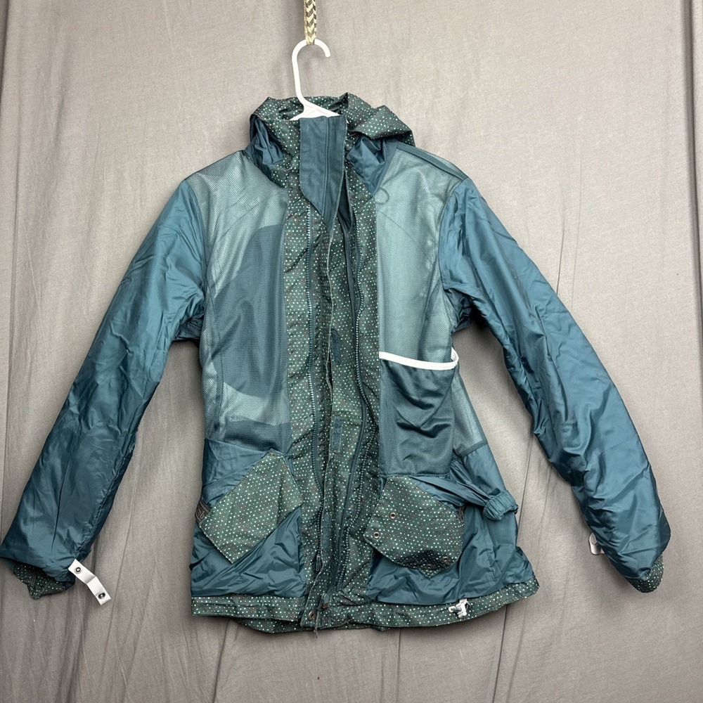 Columbia Interchange 3-in-1 Jacket‎ Women's M Green Hooded Sky Waterproof Winter - Picture 13 of 16